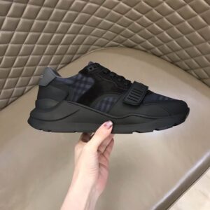 Burberry Black/Black Print Runners